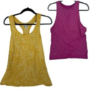 Lot of 2 Athleta Tank Tops Womens Size Medium Racerback Yoga Workout‎ Athleisure